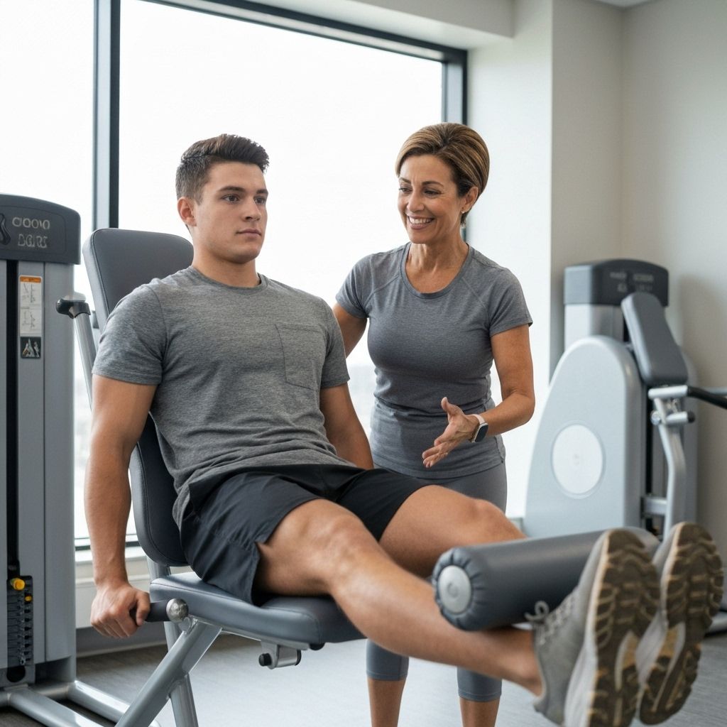 Physical therapy session